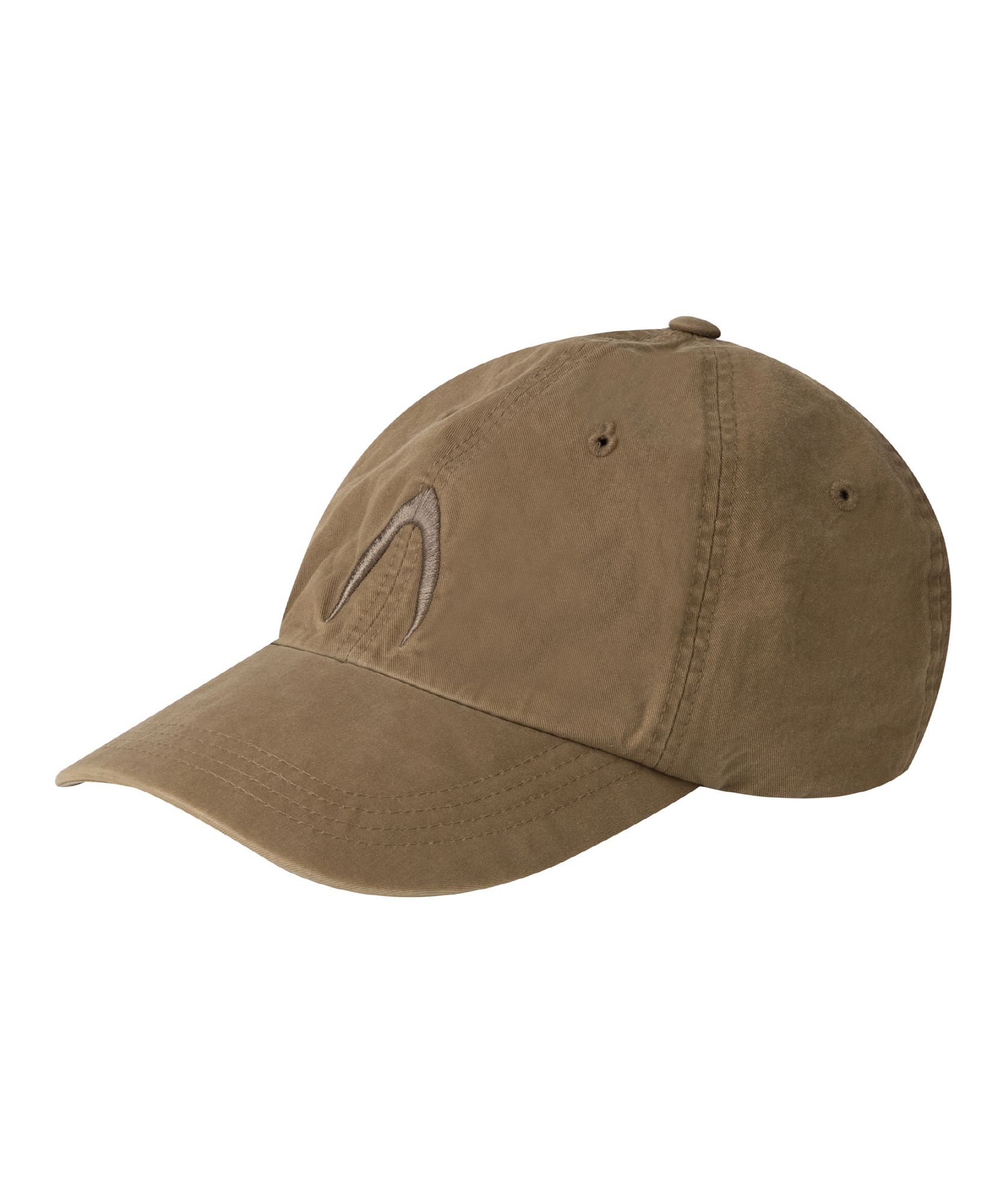 MUSINSA公式 | AAKAM Washed Cotton Ball Cap (Khaki)