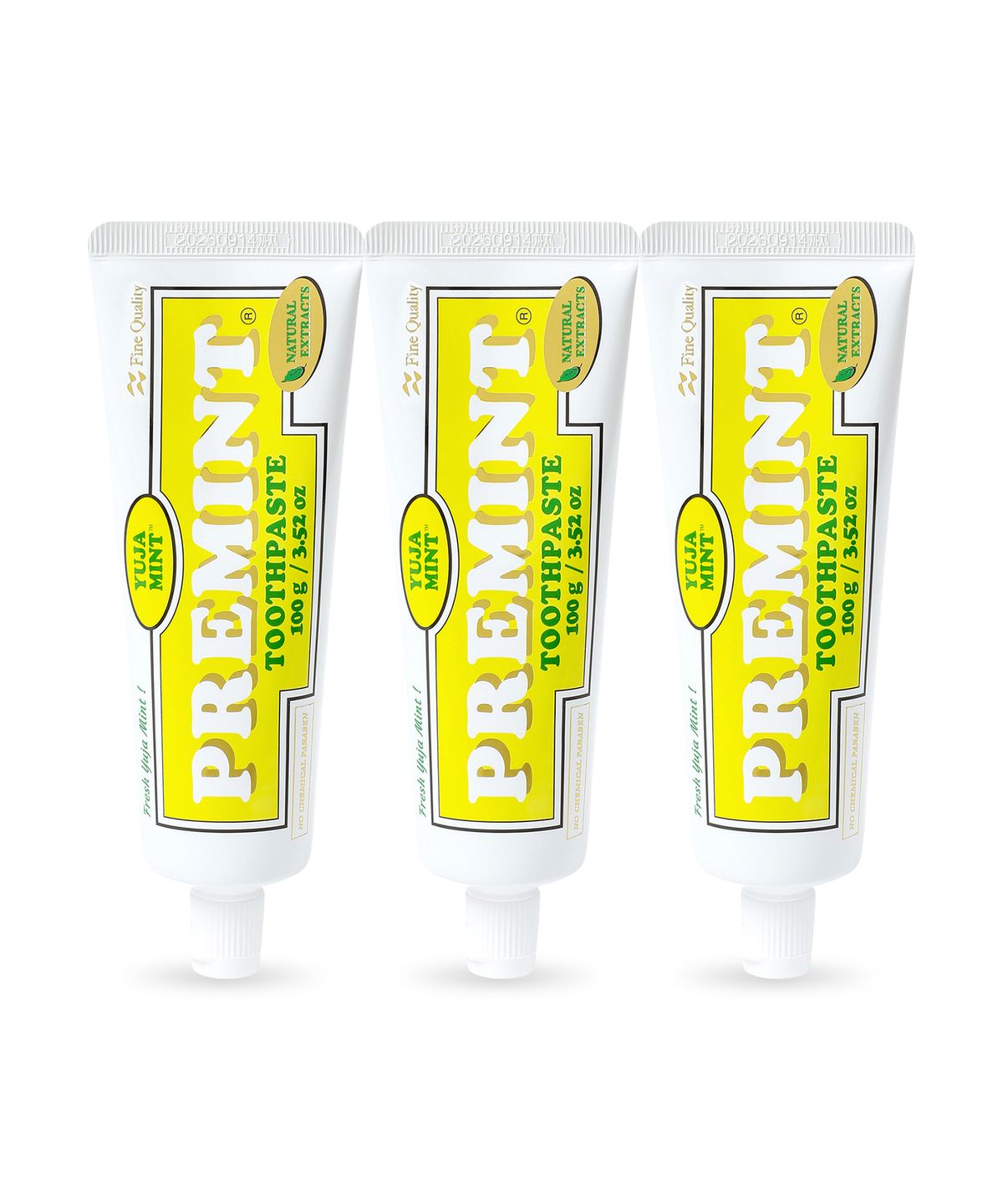 프레민트(PREMINT) 유자민트 치약 100g 3pack