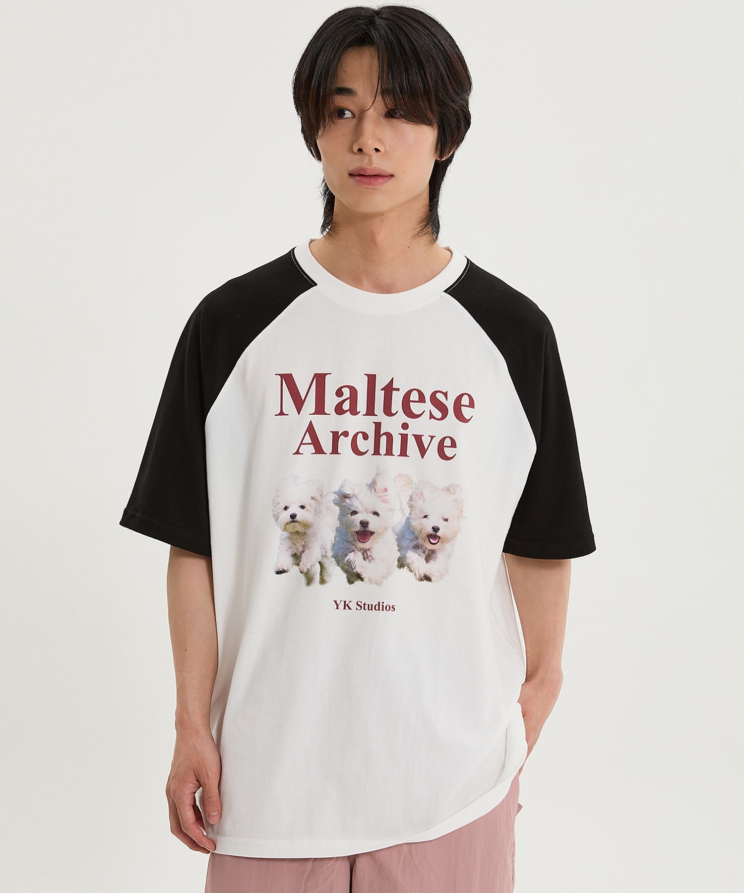 ★WAIKEI★ Maltese Archive Raglan Short Sleeve T-Shirt Ivory MUSINSA | WAI KEI Maltese Archive Raglan Short-Sleeved T