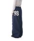 98 Printed Knee Pin-tuck Denim Pants (Blue)