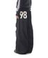 98 Printed Knee Pin-tuck Denim Pants (Black)
