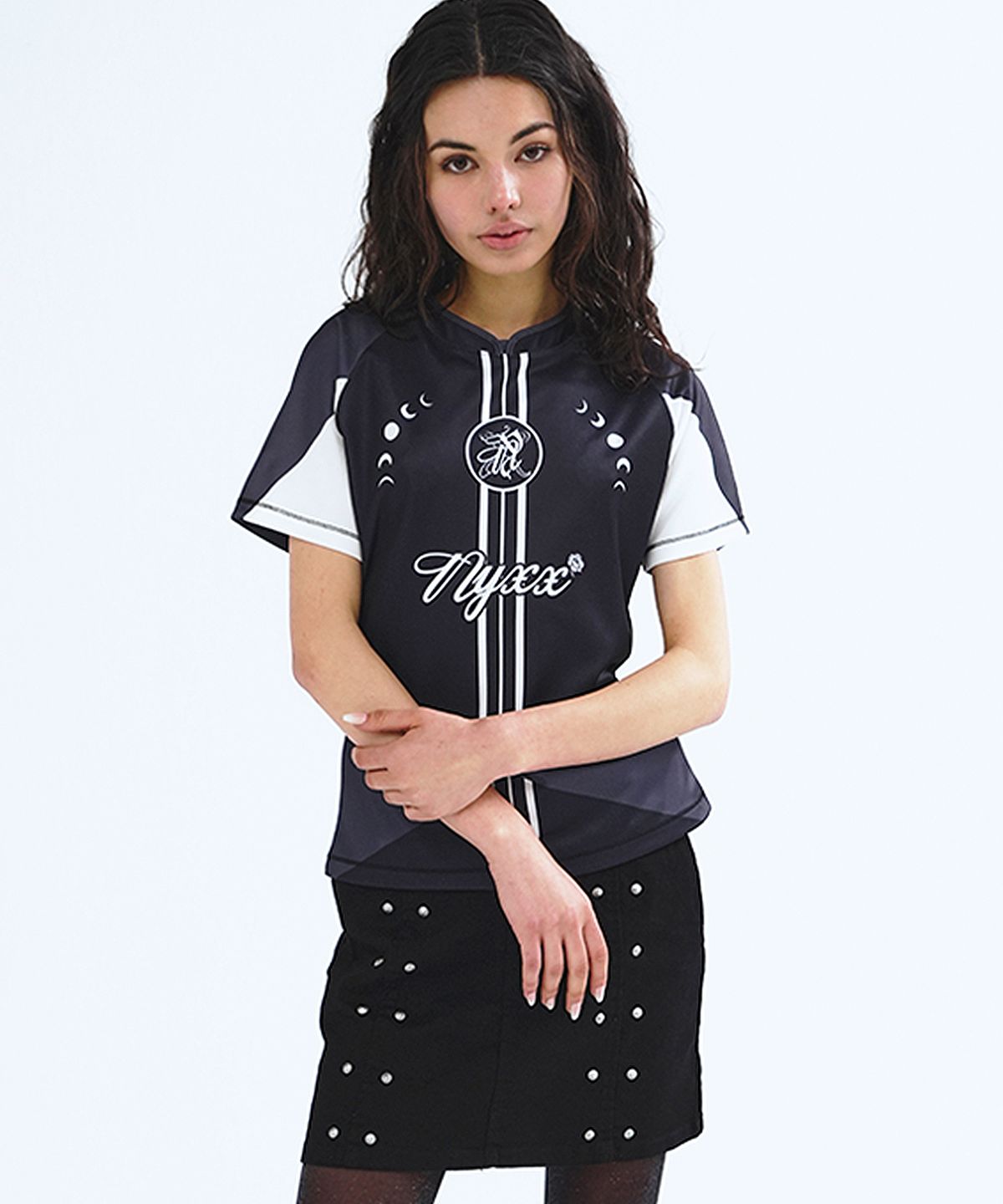 엔와이엑스엑스(NYXX) ENCASE CIRCLE LINE JERSEY CHARCOAL