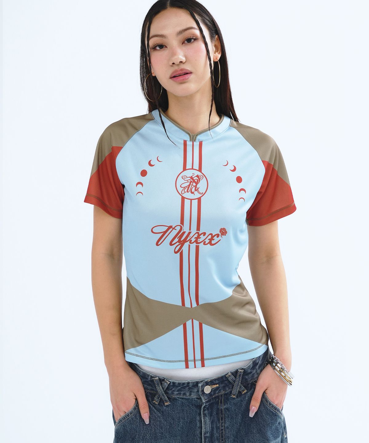 엔와이엑스엑스(NYXX) ENCASE CIRCLE LINE JERSEY KHAKI