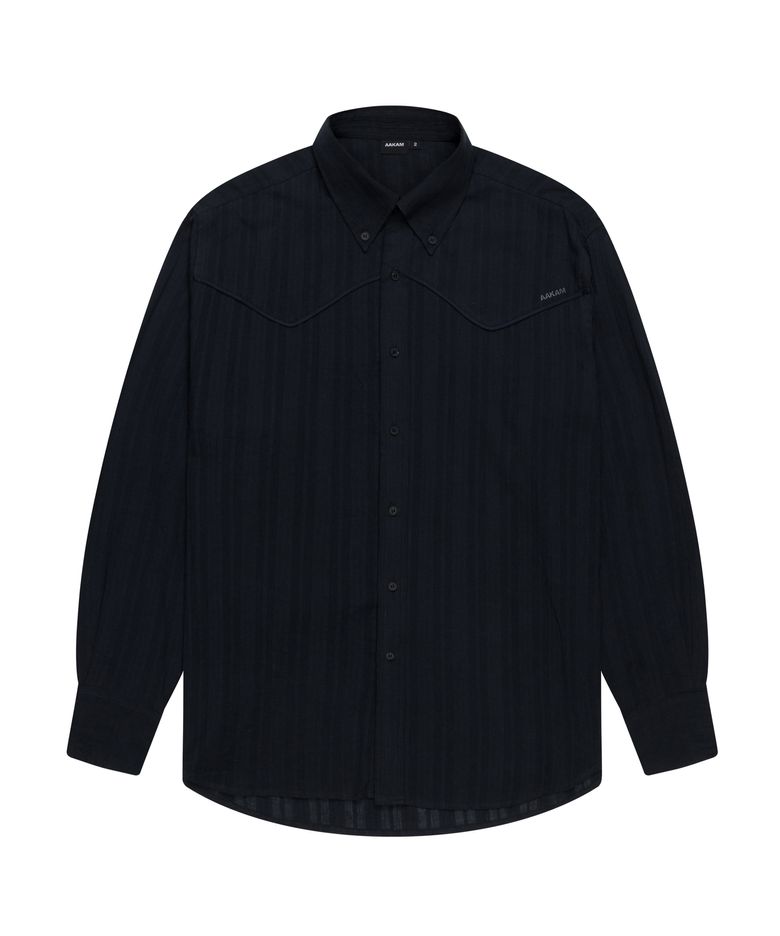 Western Cotton Shirts (Navy)
