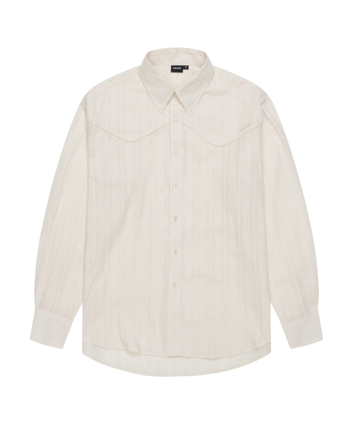 아캄(AAKAM) Western Cotton Shirts (Ivory)
