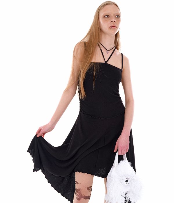 ★YOUTHBATH★UNBALANCE CUT OUT DRESS_BLACK★正規品/直送料込 MUSINSA | YOUTHBATH UNBALANCE CUT OUT DRESS_BLACK