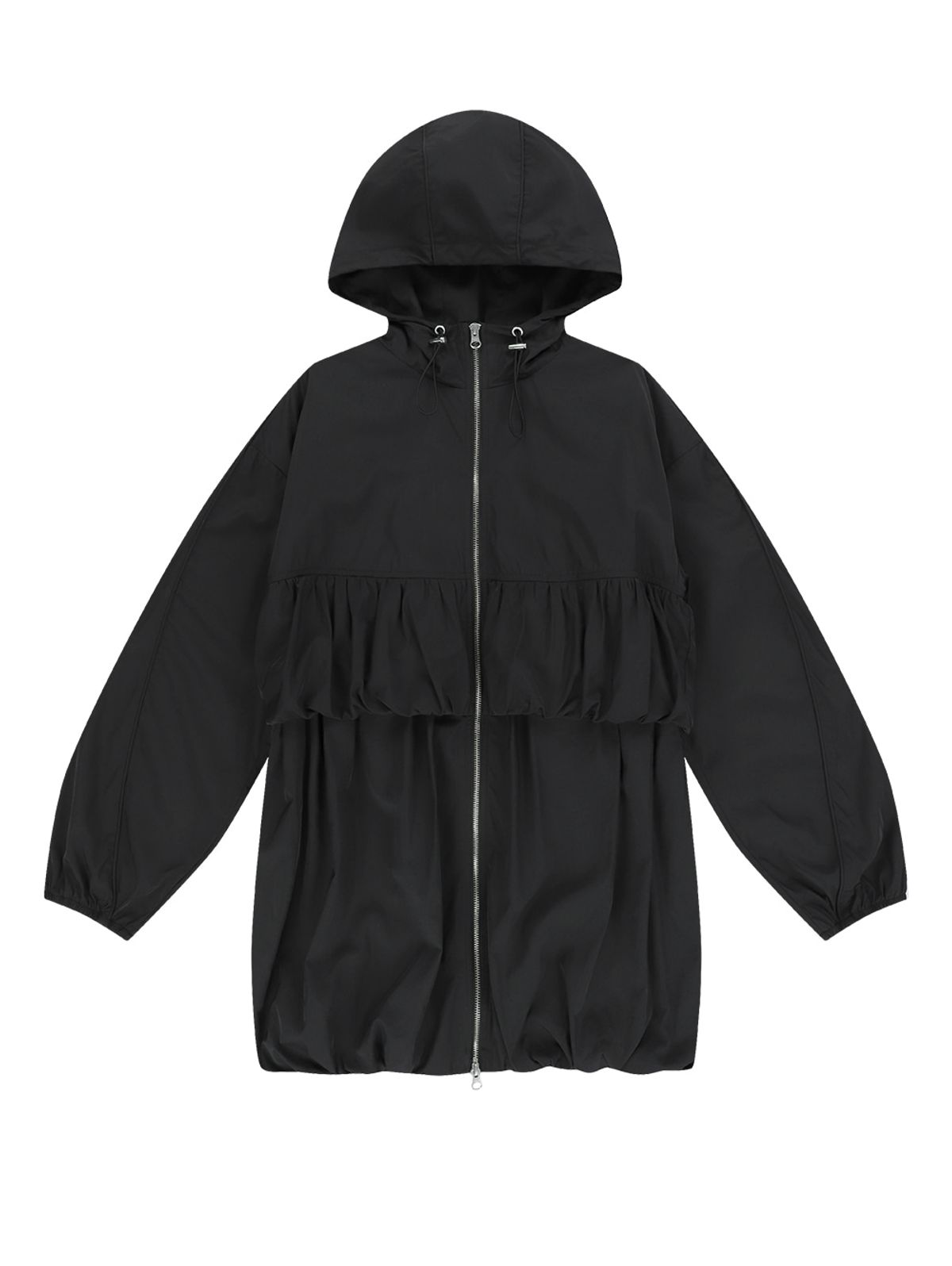 뚜오미오(TUOMIO) PIPING VOLUME JUMPER DRESS [BLACK]