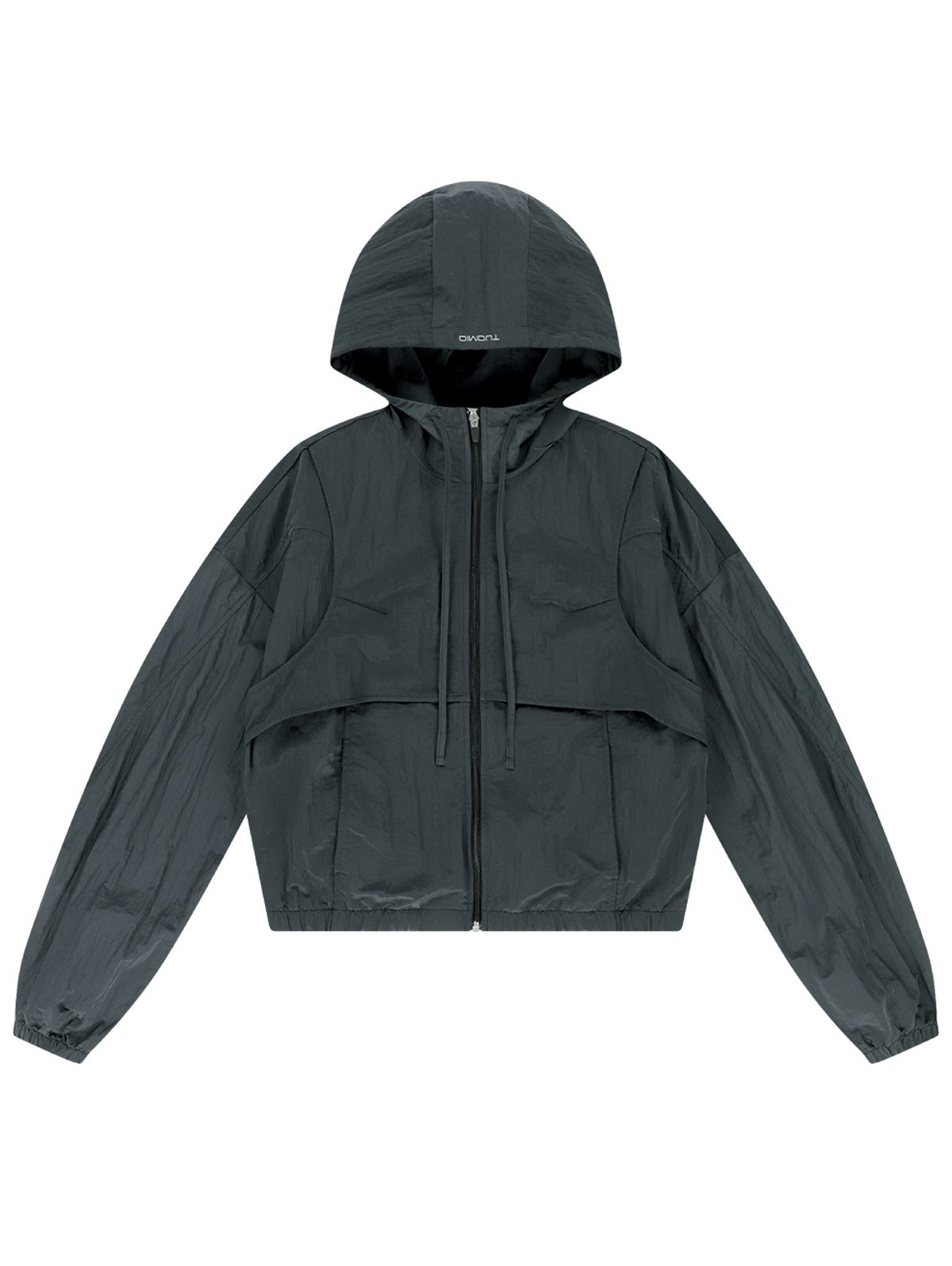 뚜오미오(TUOMIO) BACK POCKET WINDBREAKER [CHARCOAL]