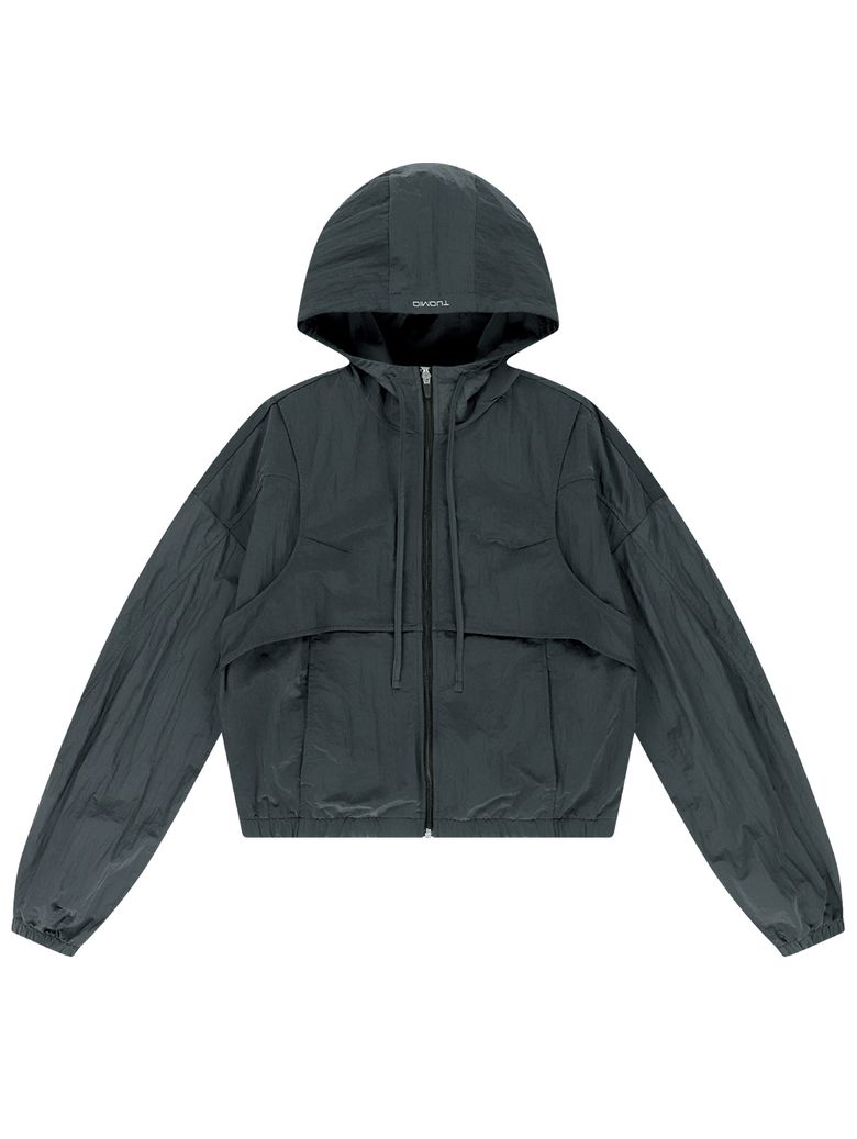 BACK POCKET WINDBREAKER [CHARCOAL]