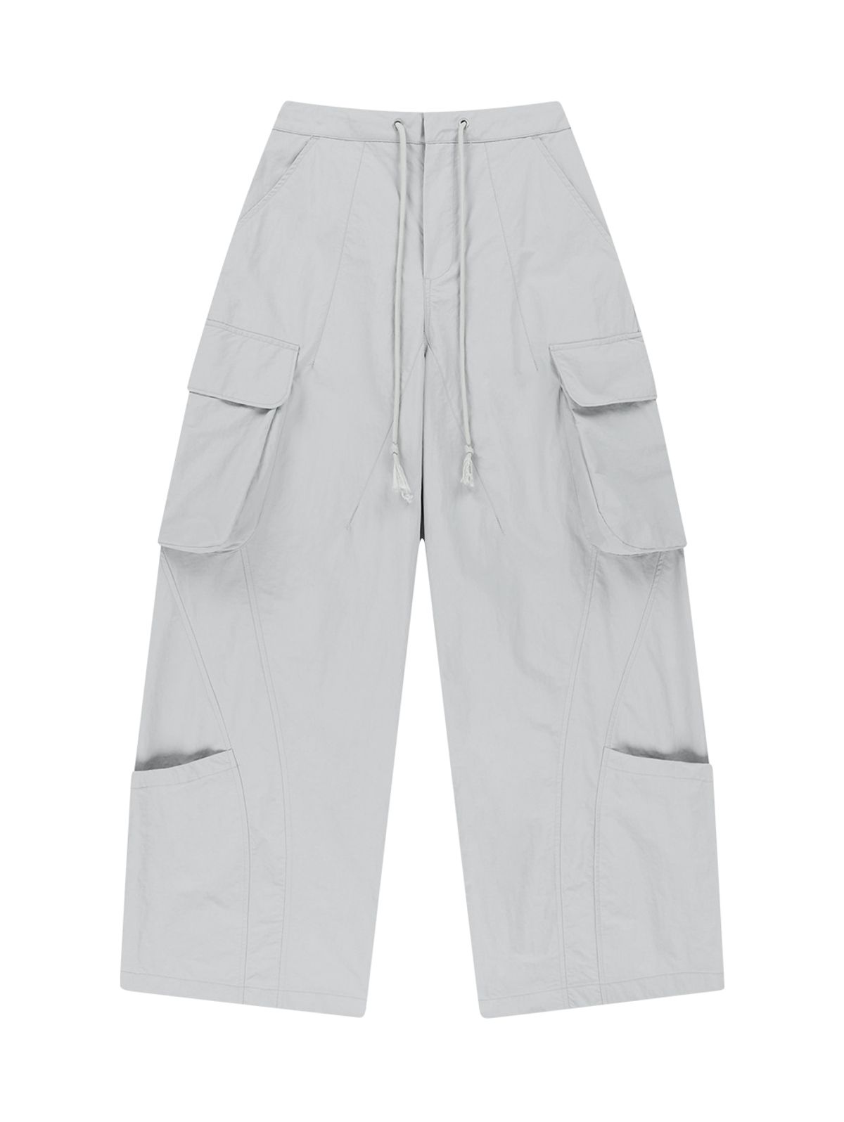 뚜오미오(TUOMIO) LIGHT CARGO TRACKPANTS [LIGHT GREY]