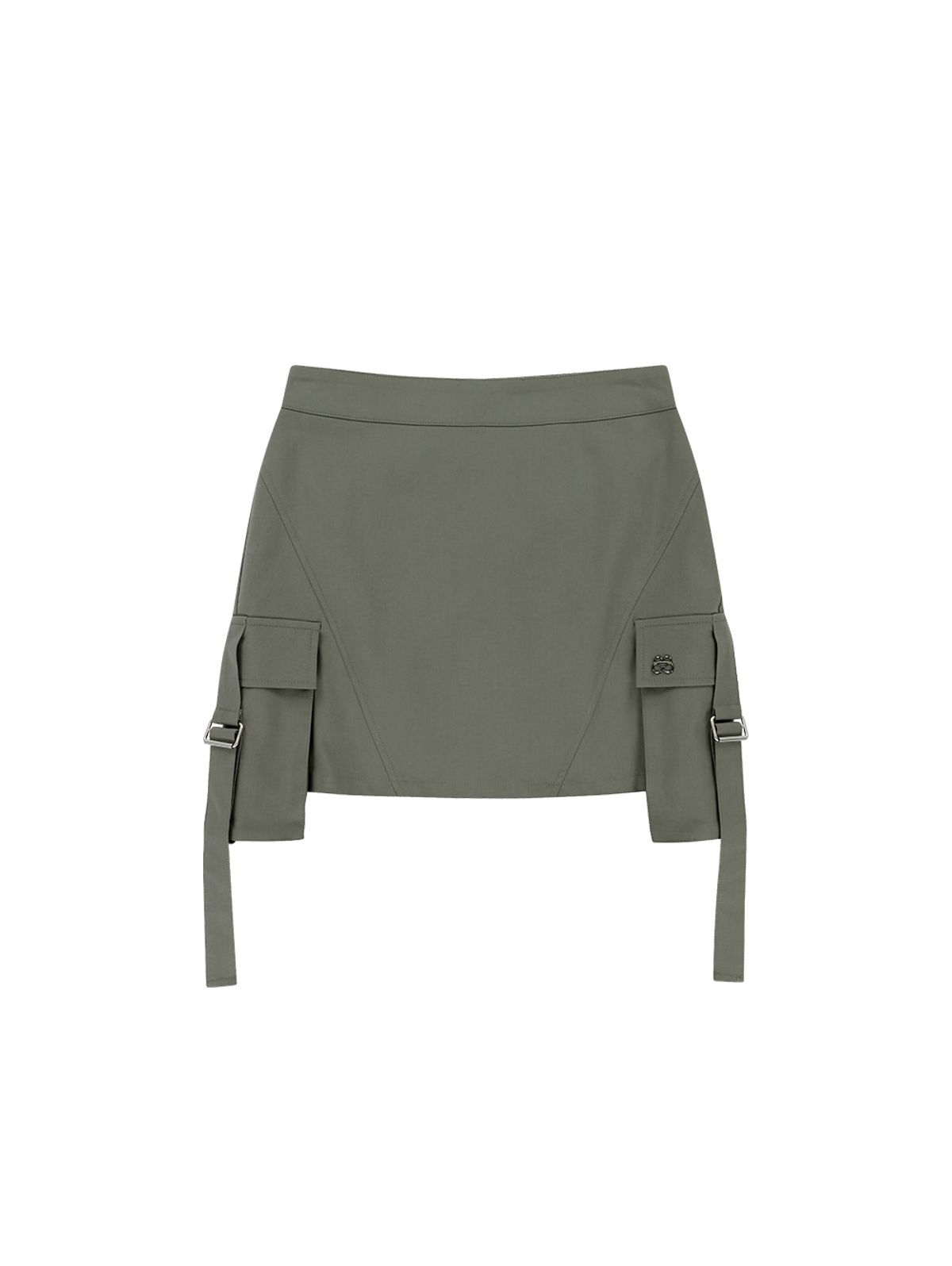 뚜오미오(TUOMIO) MICRO MINI CARGO SKIRT [KHAKI]