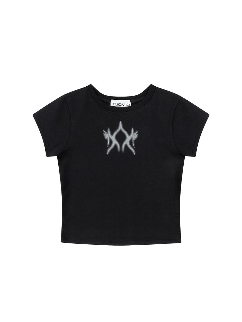 FLAME BABY T-SHIRTS [BLACK]