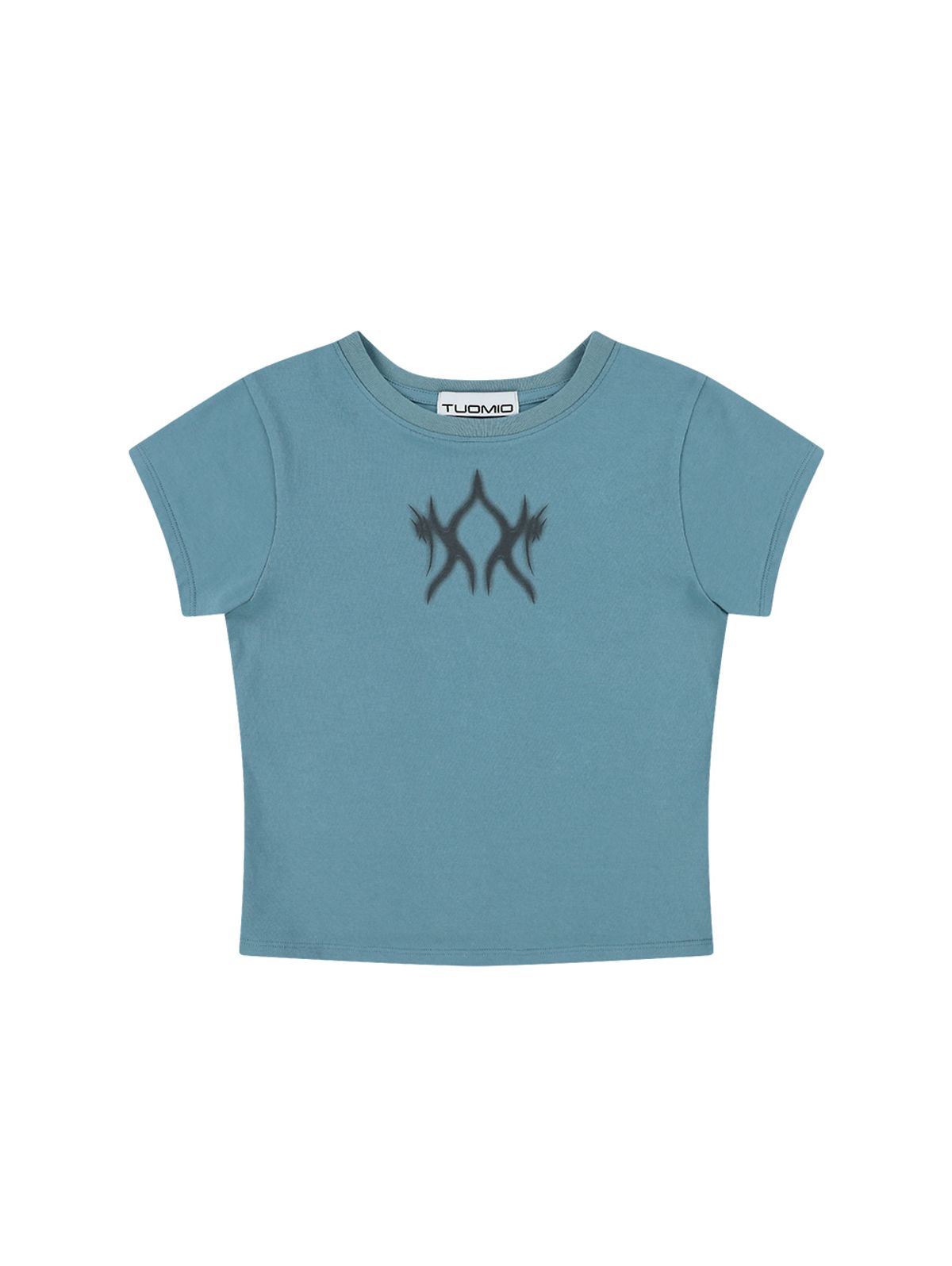 뚜오미오(TUOMIO) FLAME BABY T-SHIRTS [DUSTY BLUE]