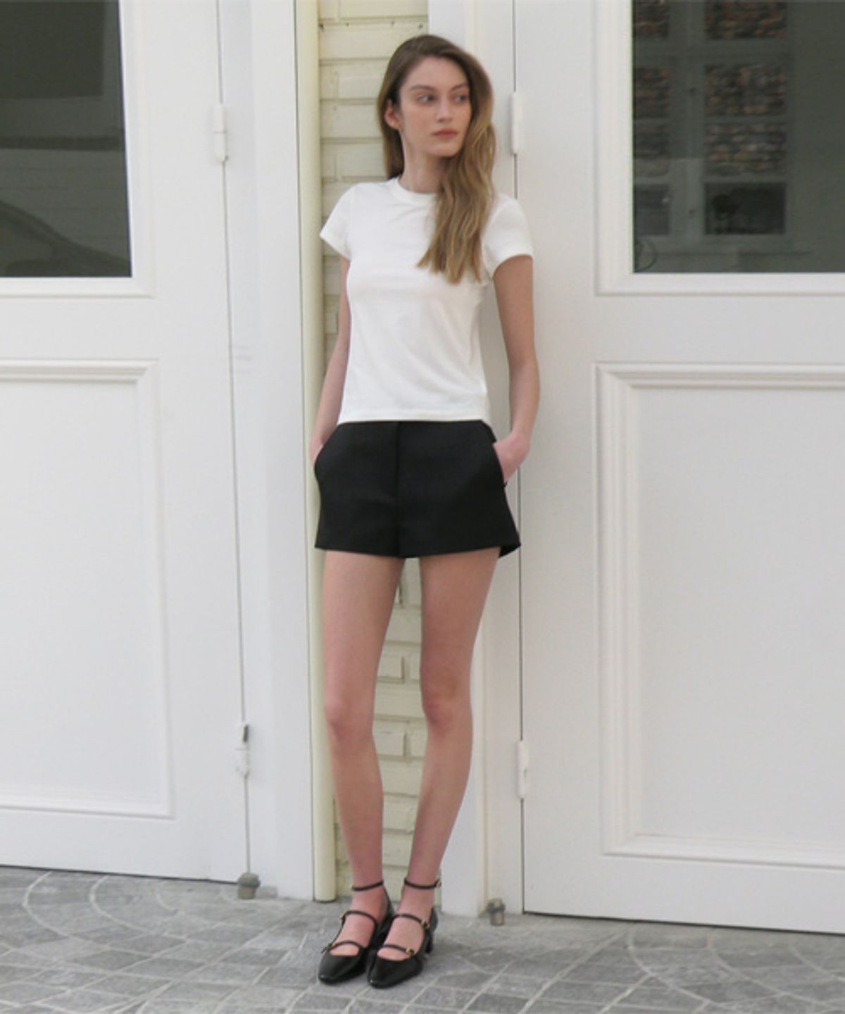 리디피(RIDIFI) SATIN SHORT PANTS_BLACK