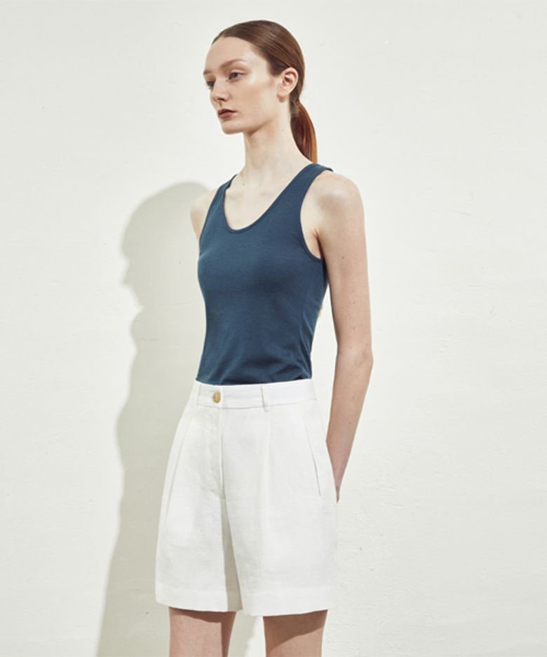 SOFT CLEAN SLEEVELESS_BLUE