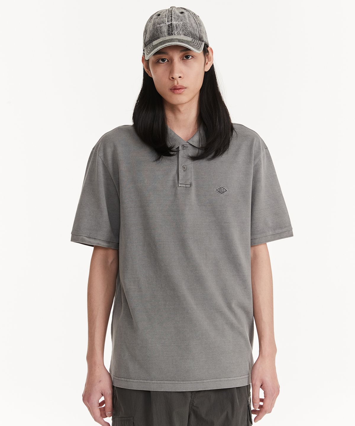 힐리먼트(HELEMENT) 오딘 피그먼트 PQ 반팔 (GREY)