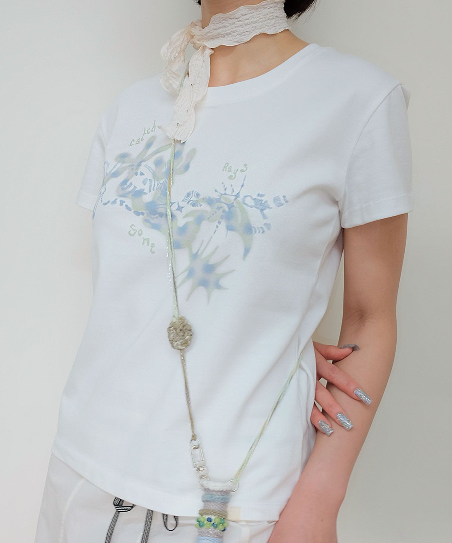 MUSINSA | TYPESERVICE Cloudy Flower T-Shirt [Off White]