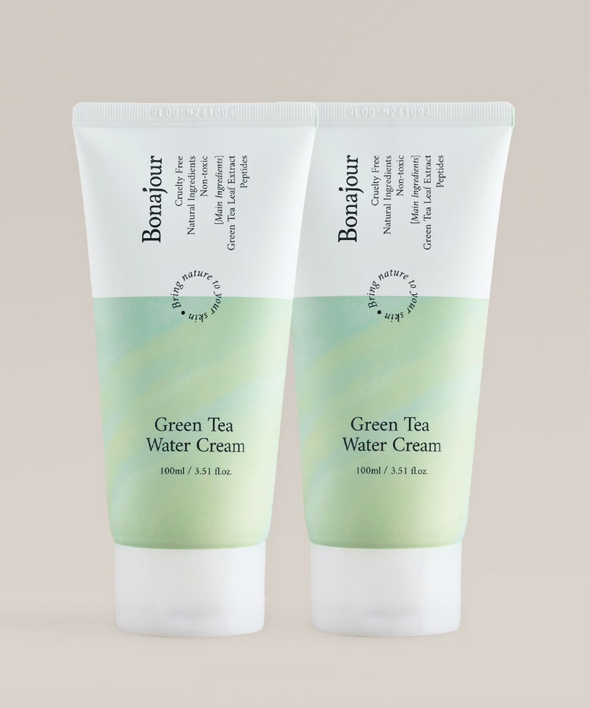 보나쥬르(BONAJOUR) 그린티 워터 크림 100ml 2pack
