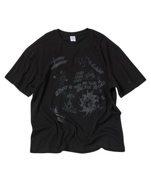 코스모스 반팔티 블랙