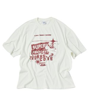 수페리어 피그먼트 반팔티 크림