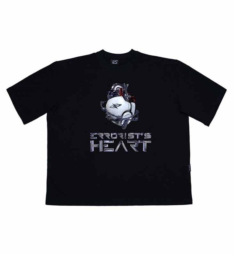 HEART T-SHIRTS [BLACK]