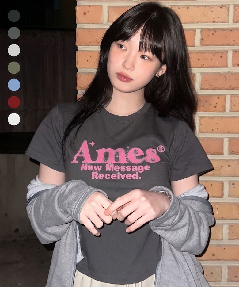 ROUND HEM CROP TEE (7 color)