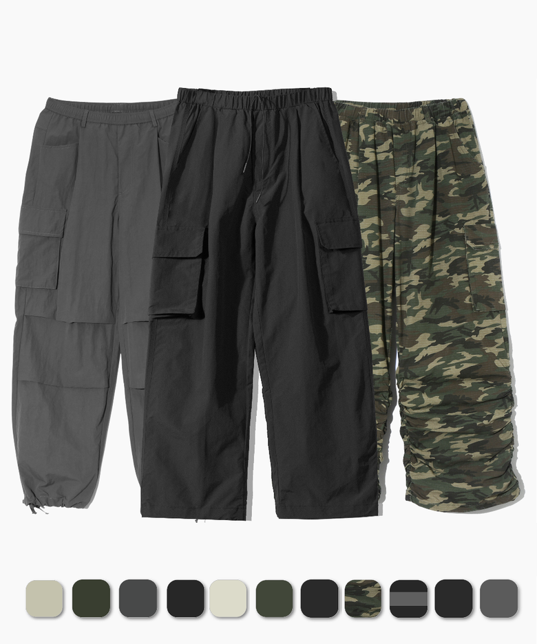 [SET] 나일론 고프코어 팬츠 패키지 3 STYLE