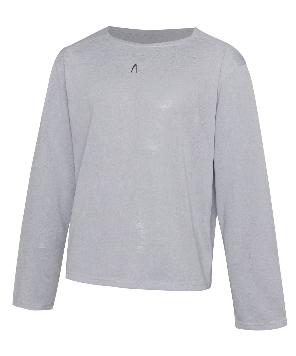 아캄(AAKAM) Boat Neck Logo Long Sleeve (Sky Blue)