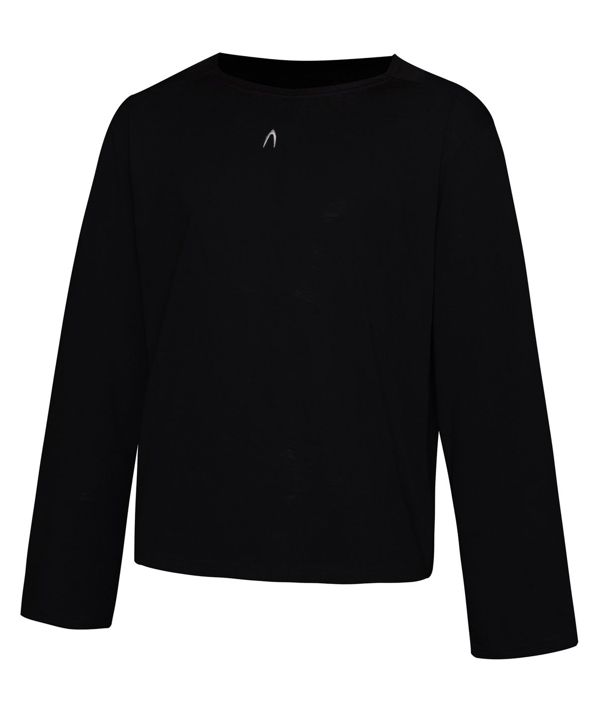 아캄(AAKAM) Boat Neck Logo Long Sleeve (Black)