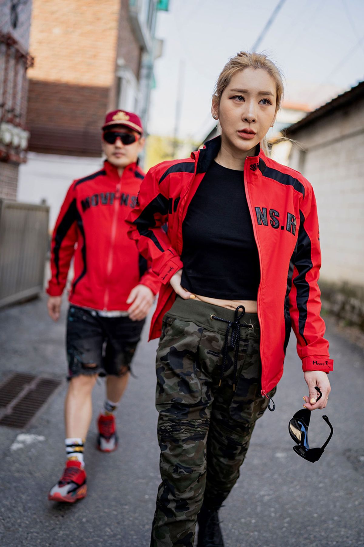 모빈스알(MOVINS.R) AQUILA PLEASANT RAZOR JACKET FLAME RED