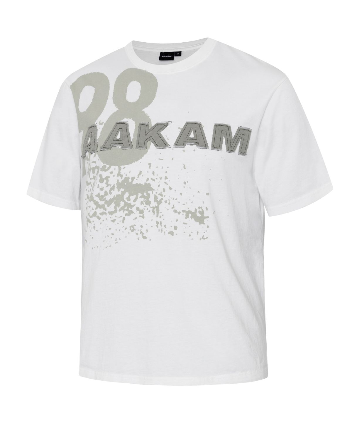 아캄(AAKAM) 98 Printed Half Top (White)