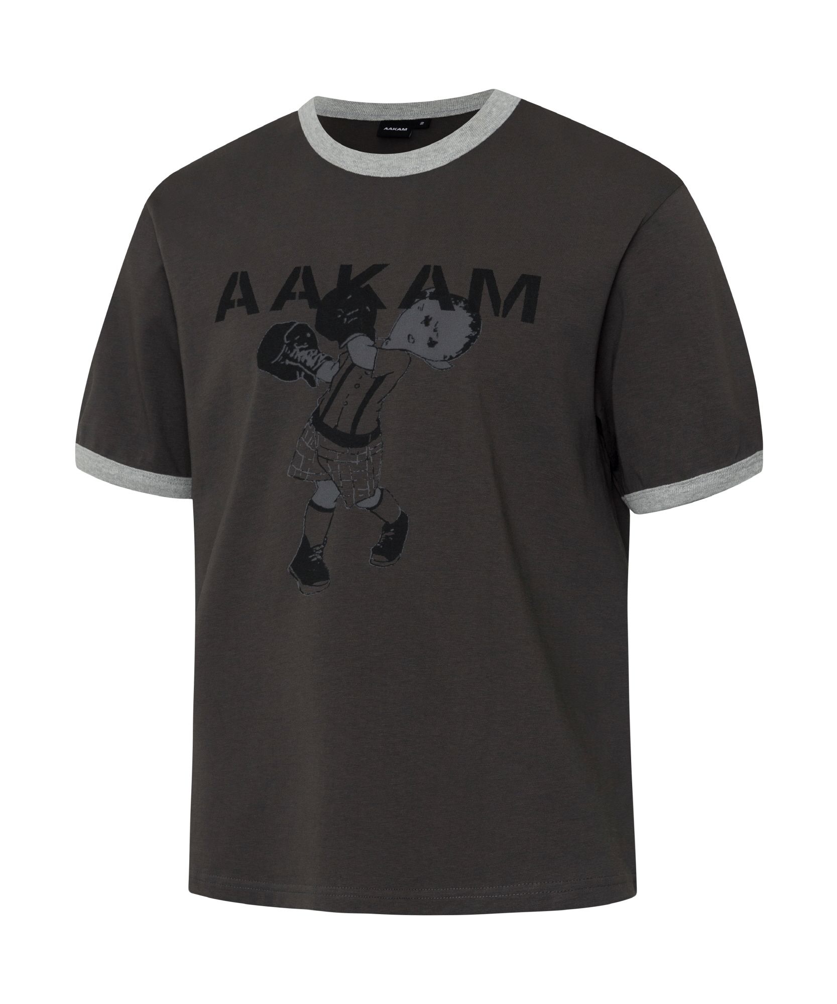 ★AAKAM★ Punch Boy Printed Ringer Top Dark Gray MUSINSA | AAKAM Punch Boy Printed Ringer Top (Dark Gray)