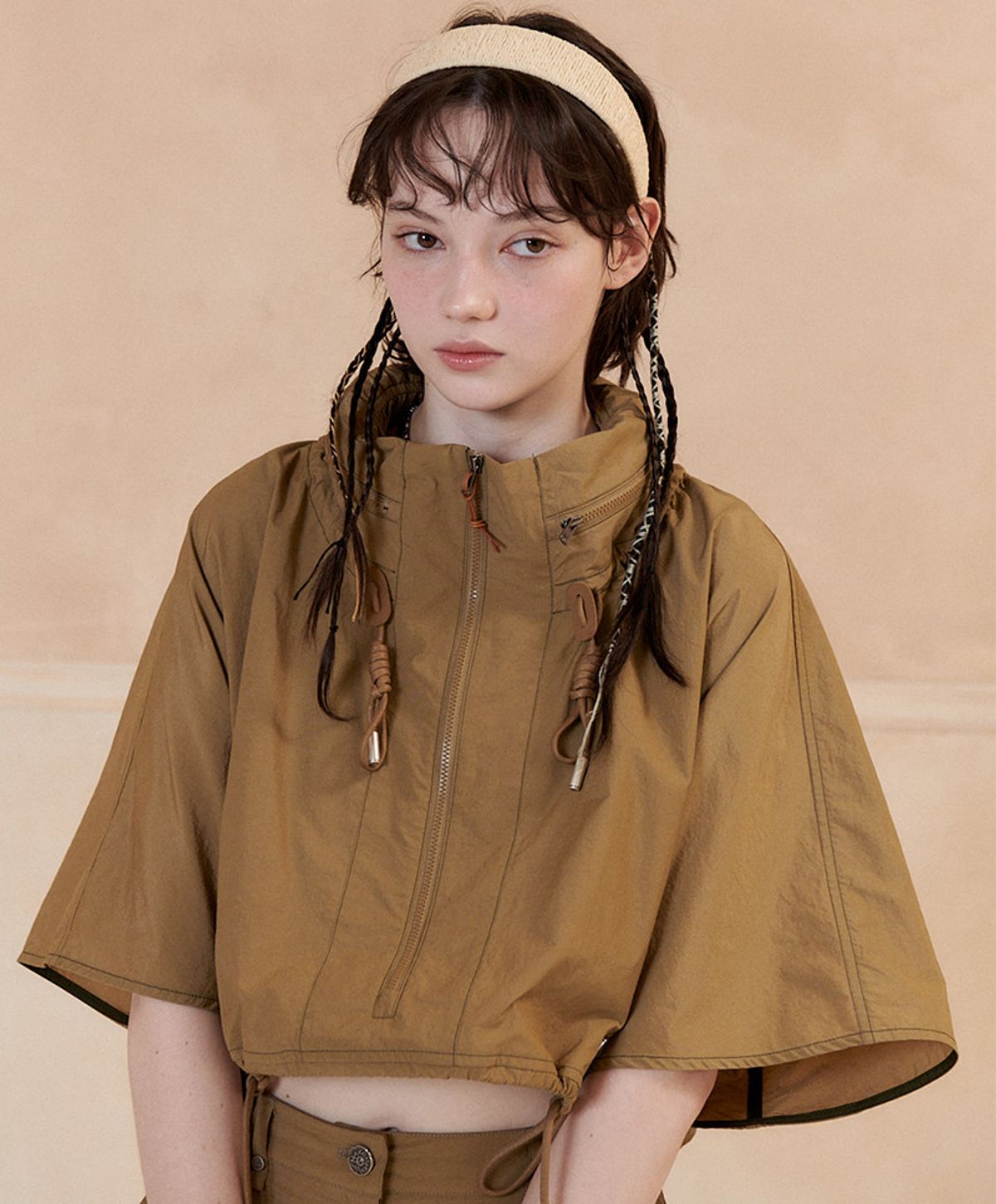 누크피터(NUUKFITTER) 838 STRING ANORAK_WOMEN [BEIGE]