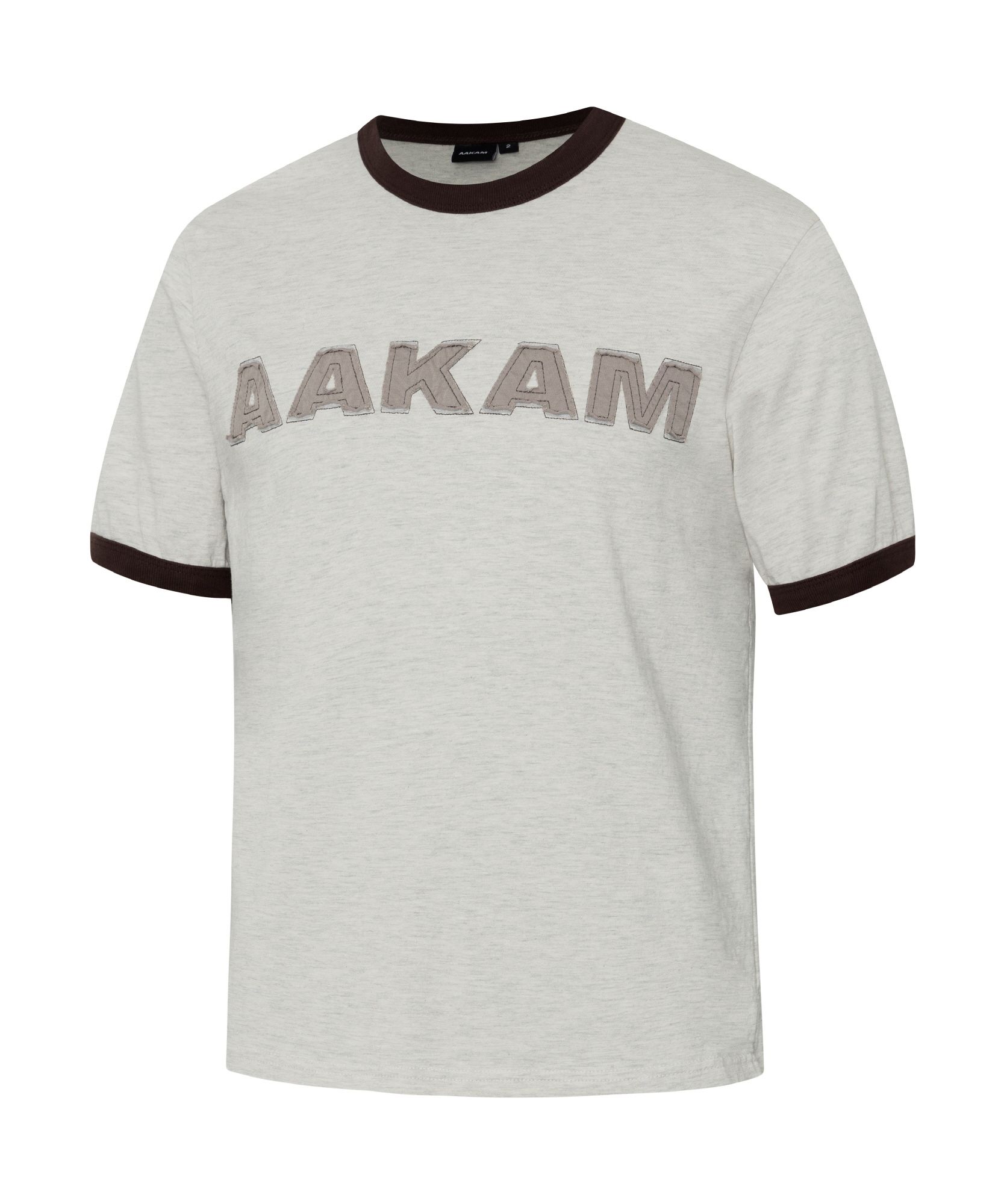 Tシャツ・カットソー AAKAM Logo Patch Ringer Top 5FT1653 MUSINSA公式 | AAKAM Logo Patch Ringer Top (Brown)