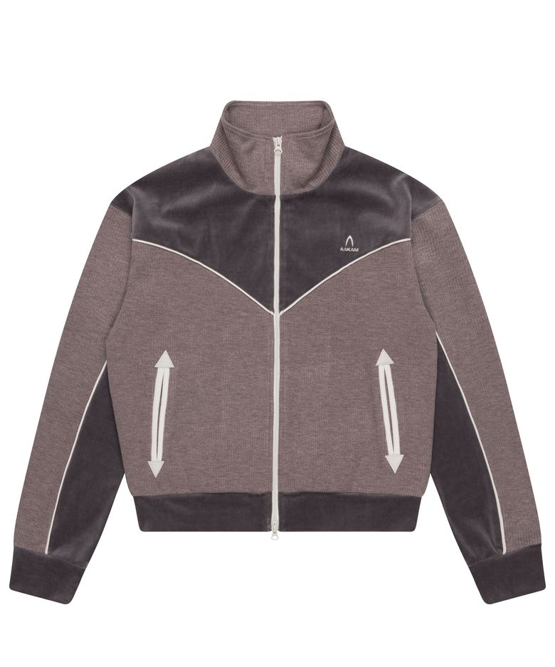 Western Piping Track Jacket (Ash Brown)