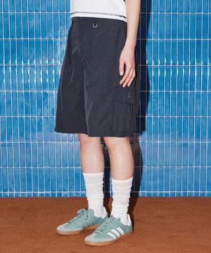 립스탑 카고 버뮤다 팬츠_차콜