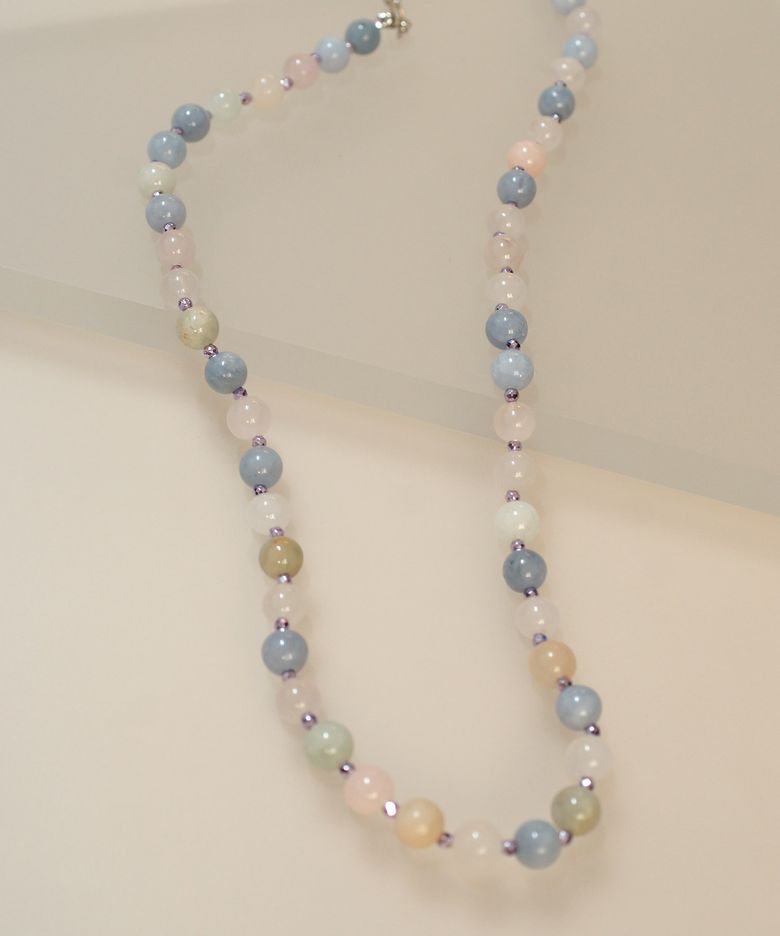 pastel color gemstone Necklace