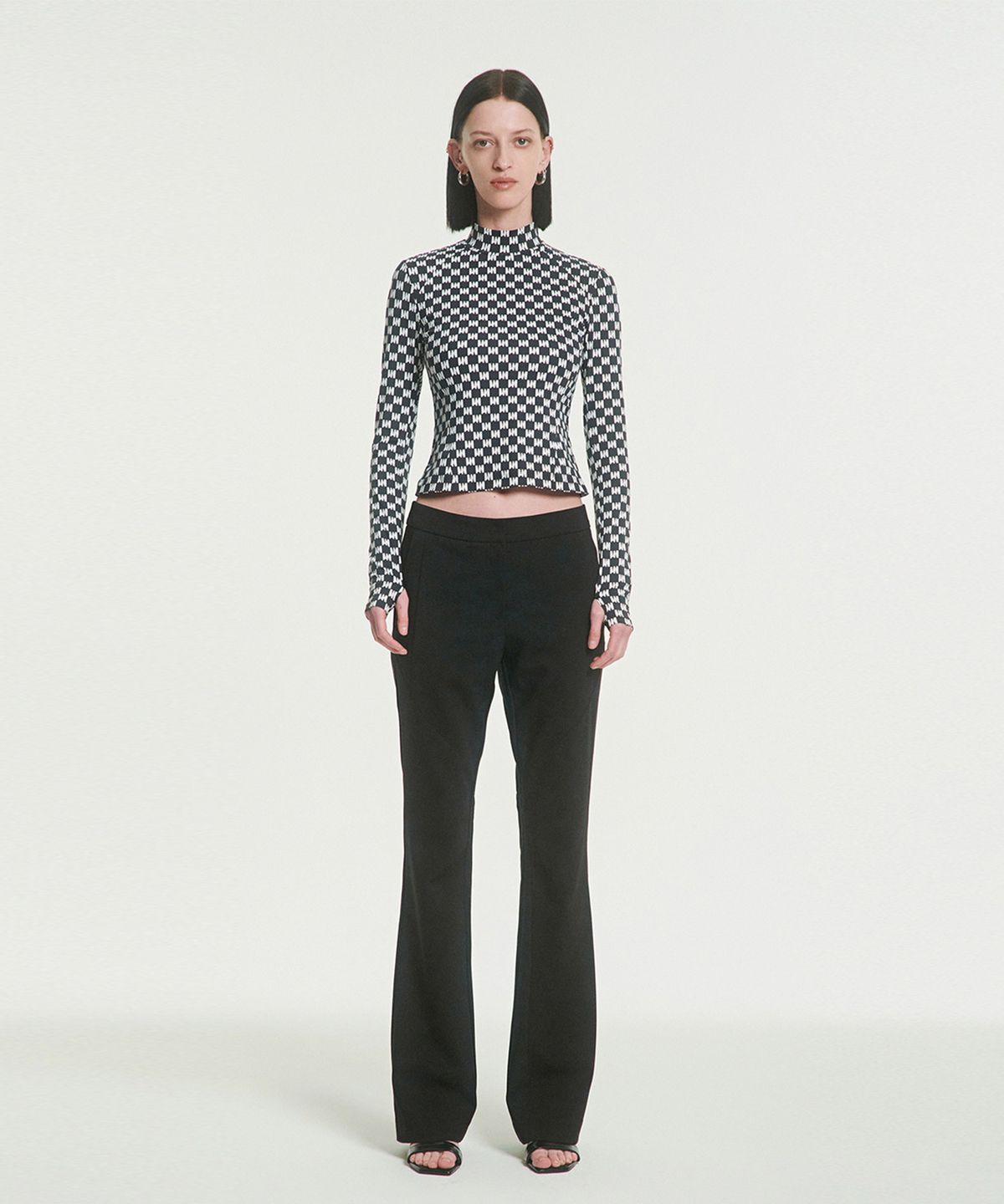 메아(MEA) ALL OVER SLIM TOP [WHITE]