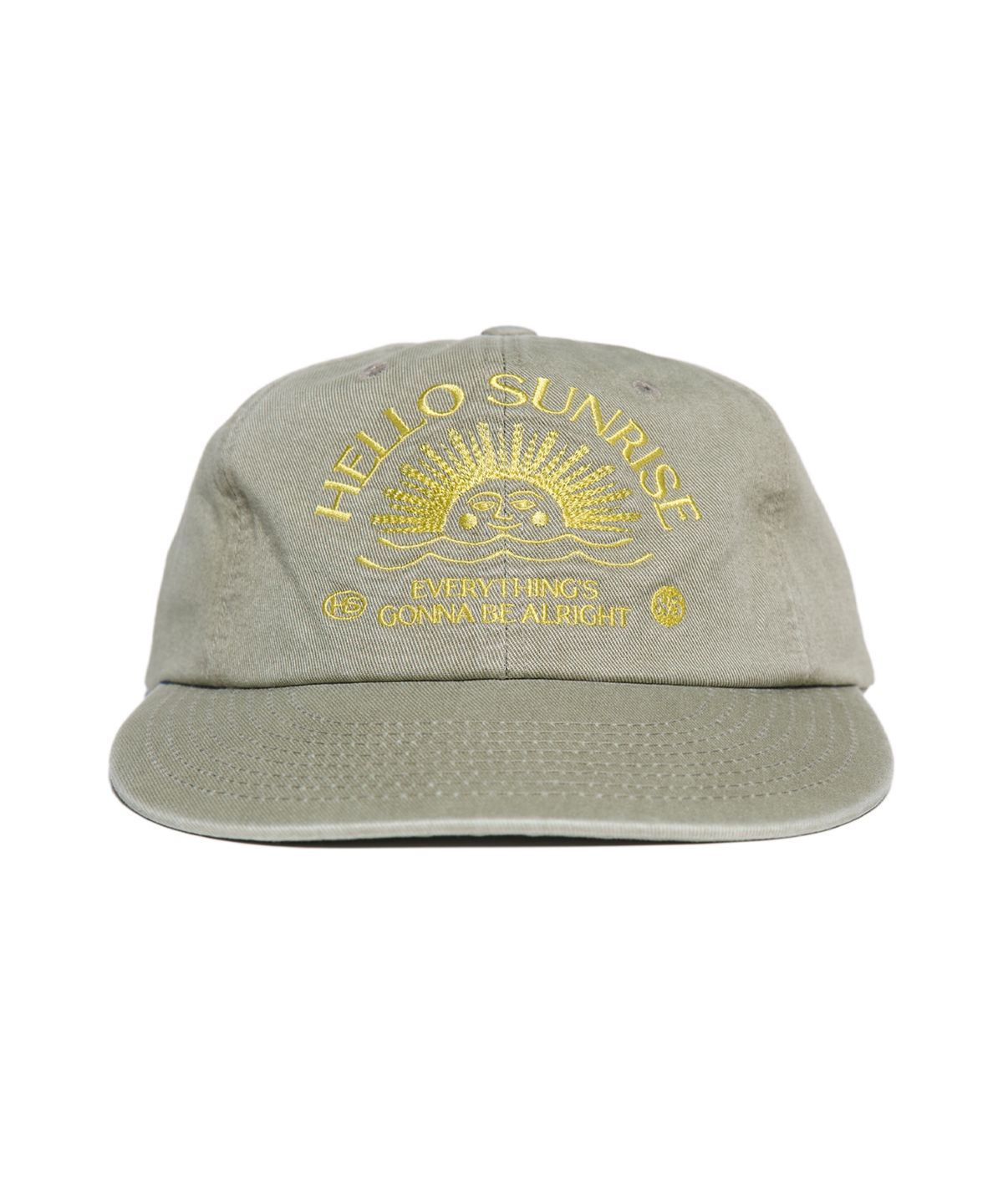 헬로 선라이즈(HELLO SUNRISE) Washed HS Arch Logo 6Panel Cap_Khaki Beige