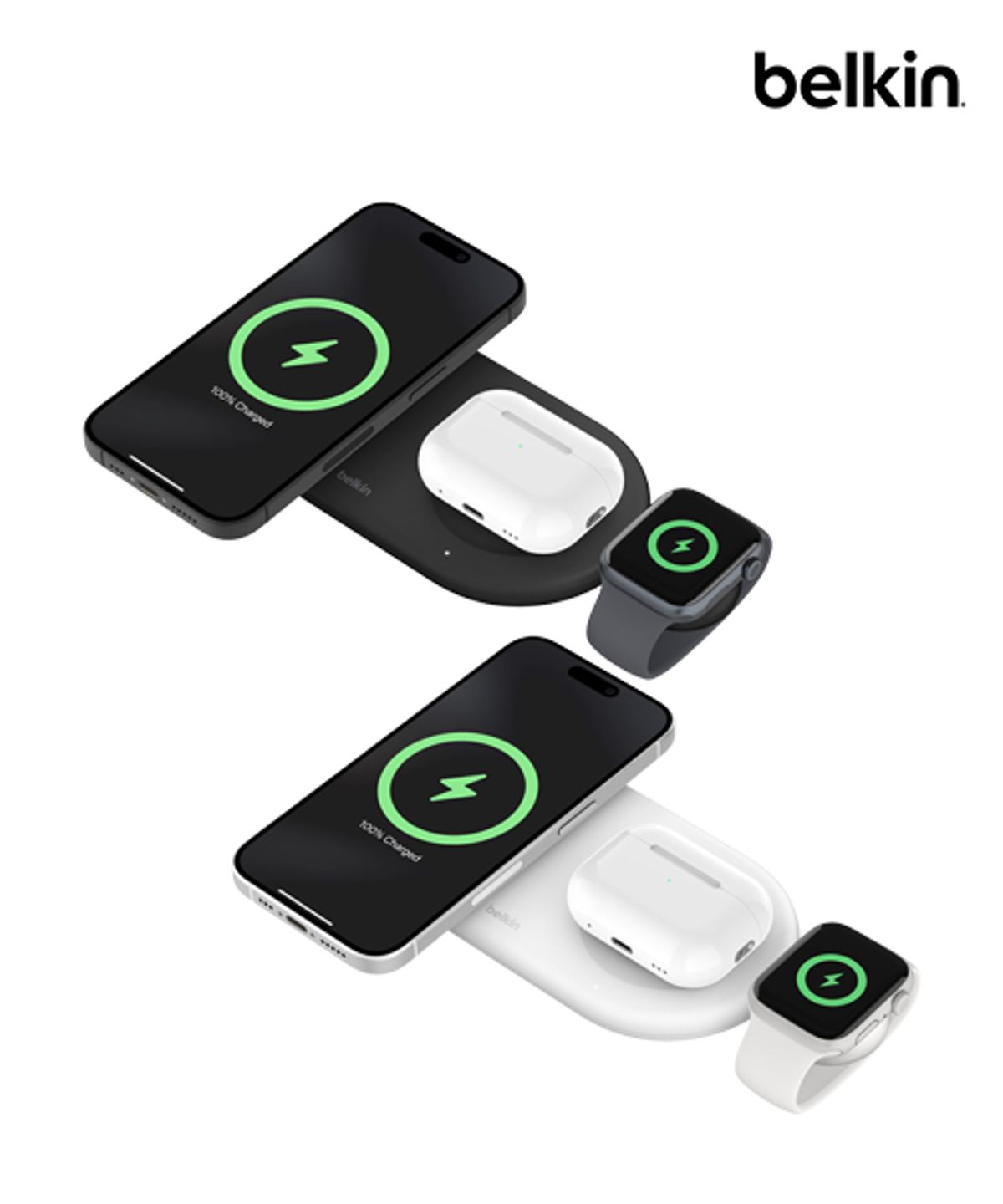 벨킨(BELKIN) Qi2 15W 3in1 마그네틱 무선 충전 패드 WIZ022qc