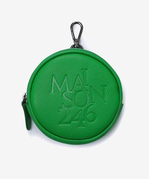 메종246 COIN WALLET POUCH - GREEN 원형 파우치 동전지갑 그린