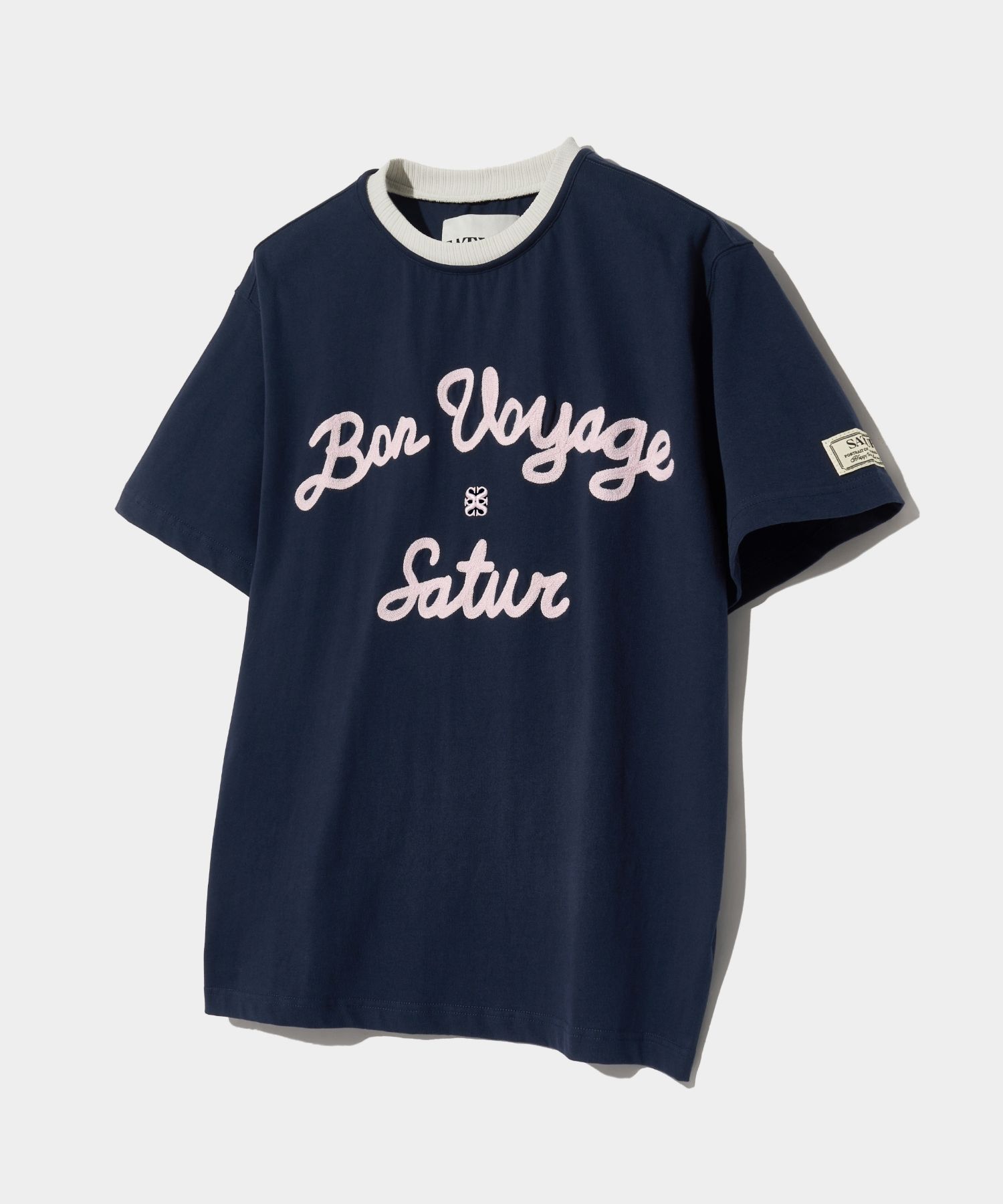 ◆SATUR◆ Setter logo embroidered voyage short sleeve t-shir MUSINSA | SATUR Setter logo embroidered voyage short sleeve