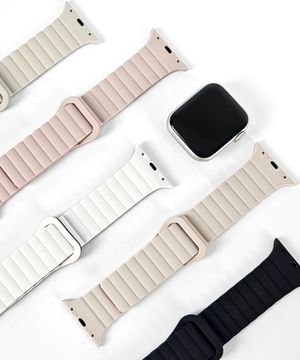 애플워치 전기종 9/8/7/6/5/4/SE/울트라 실리콘 링크 마그네틱 밴드 스트랩 38/40/41/42/44/45/49mm