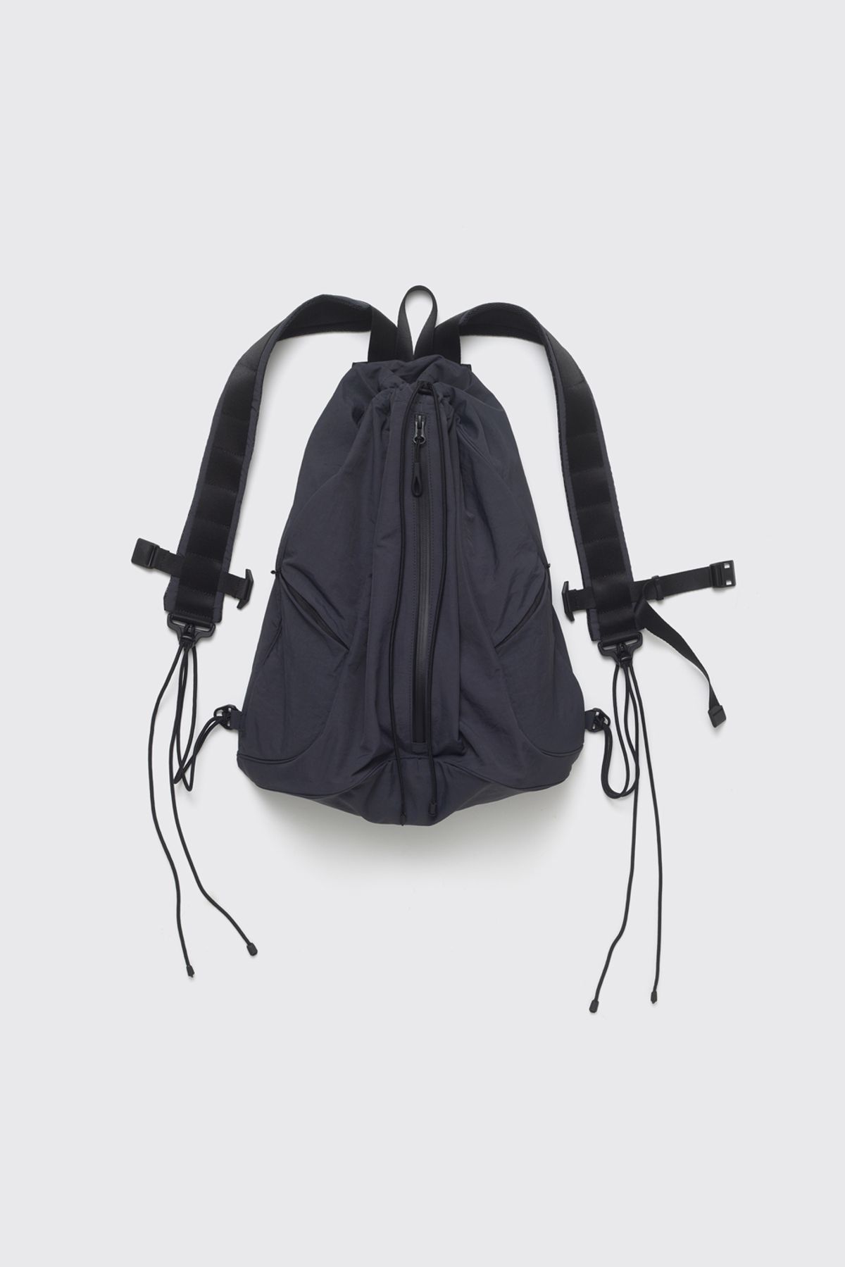 해칭룸(HATCHINGROOM) String Backpack Nylon Washed Navy
