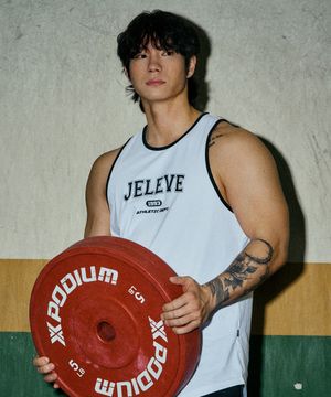 아치로고 배색 나시