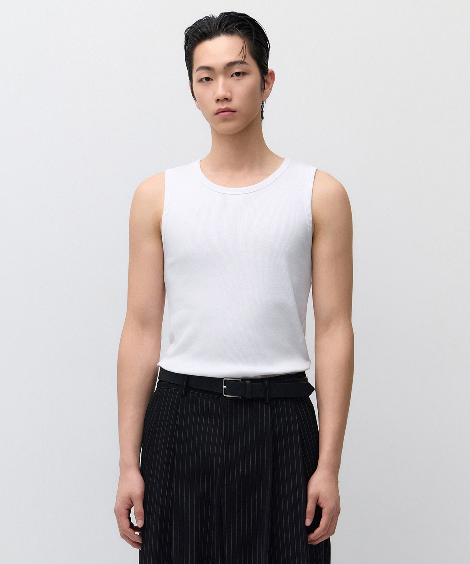 MUSINSA公式 | MUSINSA STANDARD エッセンシャルタンクトップ [ホワイト]