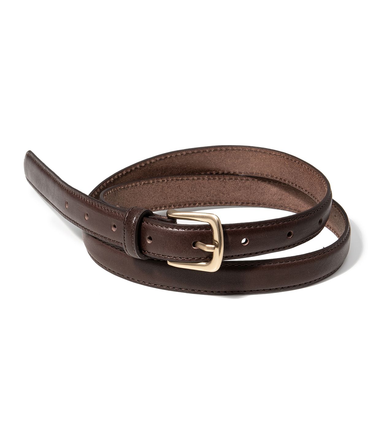 할렌(HALDEN) (W) simple vintage cowhide leather belt (T022_brown)