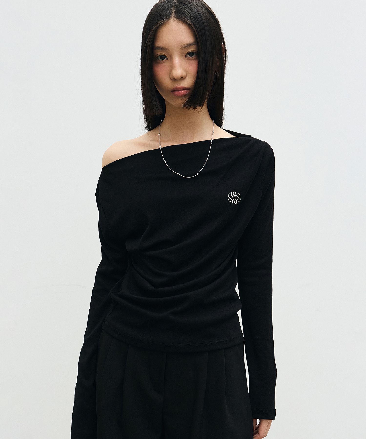 ★2024SS新作★NICK&NICOLE★NICOLE SHIRRING HALF TOP NICK&NICOLE NICOLE SHIRRING HALF TOP