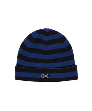 1011 Gallery Stripe Beanie-Blue
