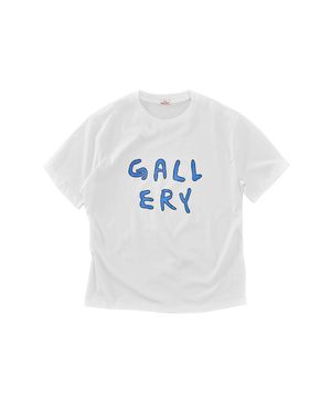 Gallery Stroke Logo T-Shirt-White